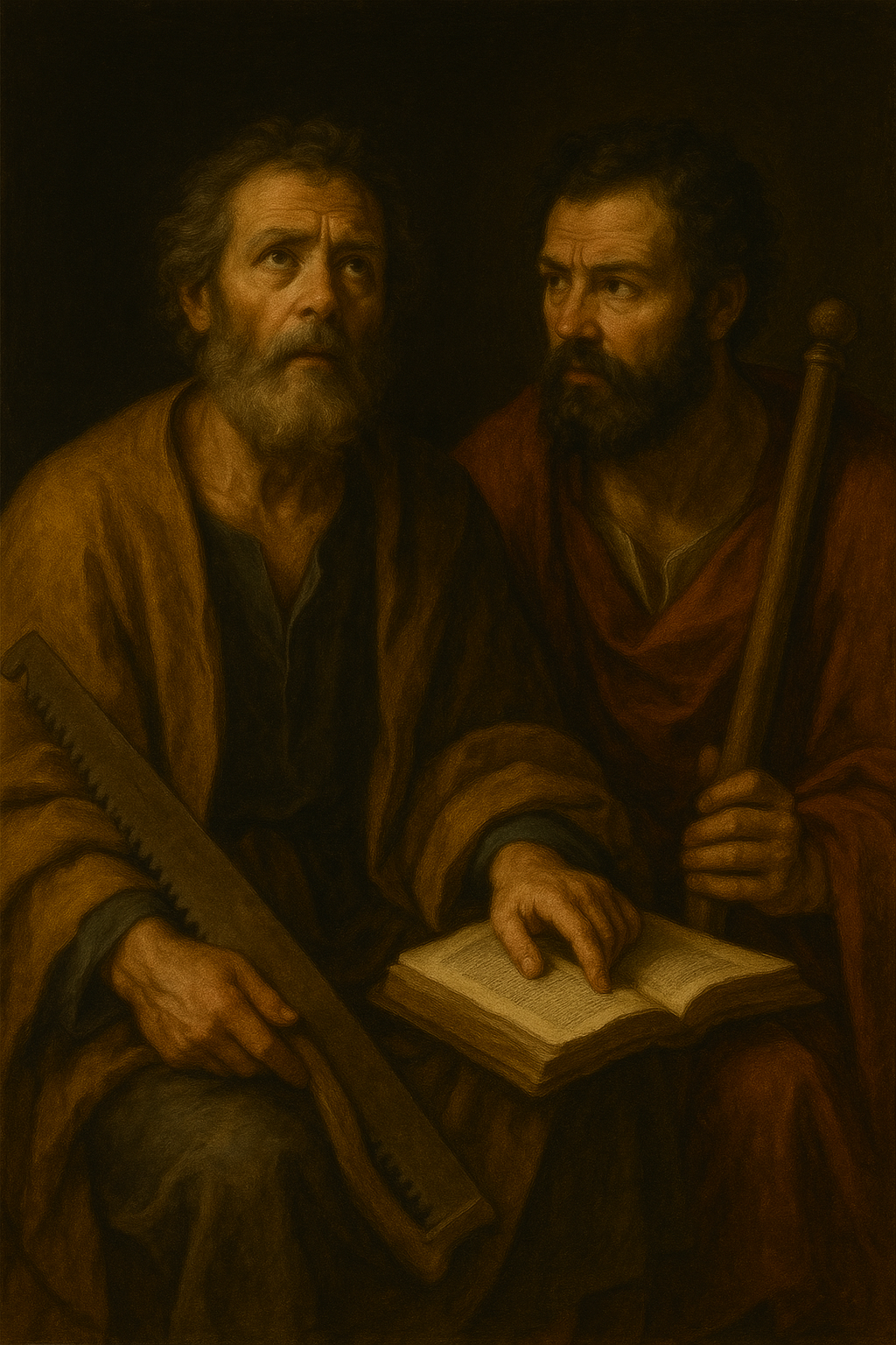 Catholics gathered in prayer during the Vigil of Saints Simon and Jude, preparing for the Apostles’ feast day.